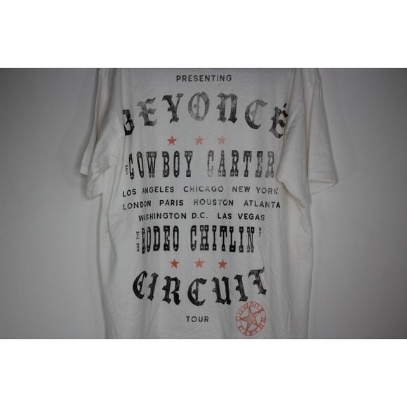 Beyonce Mens Large Cowboy Carter Concert 2025 Tour Tee T-Shirt NEW G1426 - Picture 7 of 7